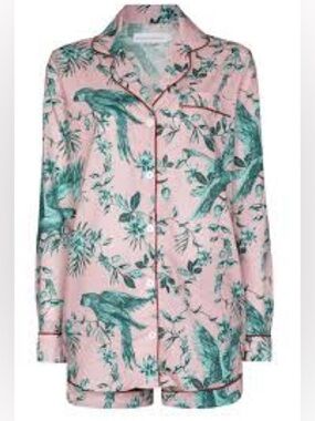 Desmond & Dempsey Bromley Parrot PJ Set Large